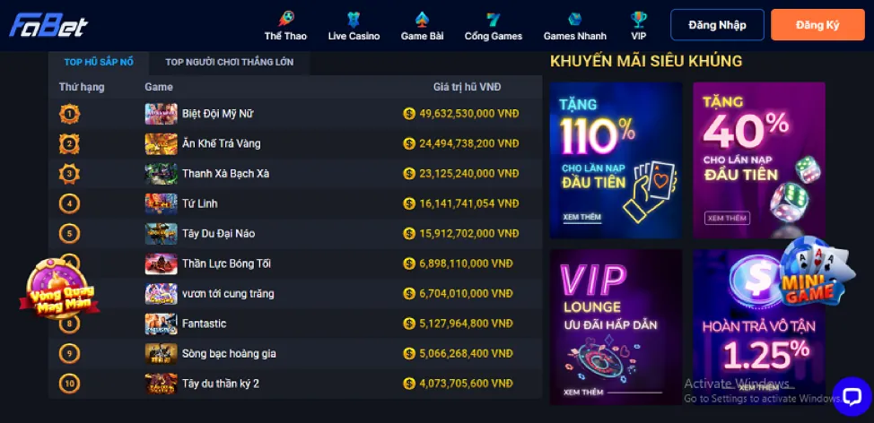Ưu đãi hoàn trả 789ber app